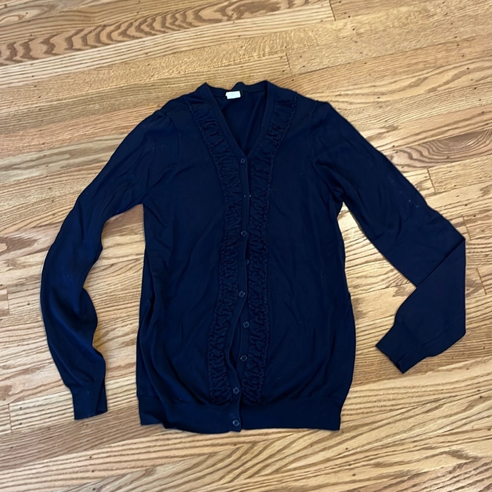 J.Crew navy cardigan size L
